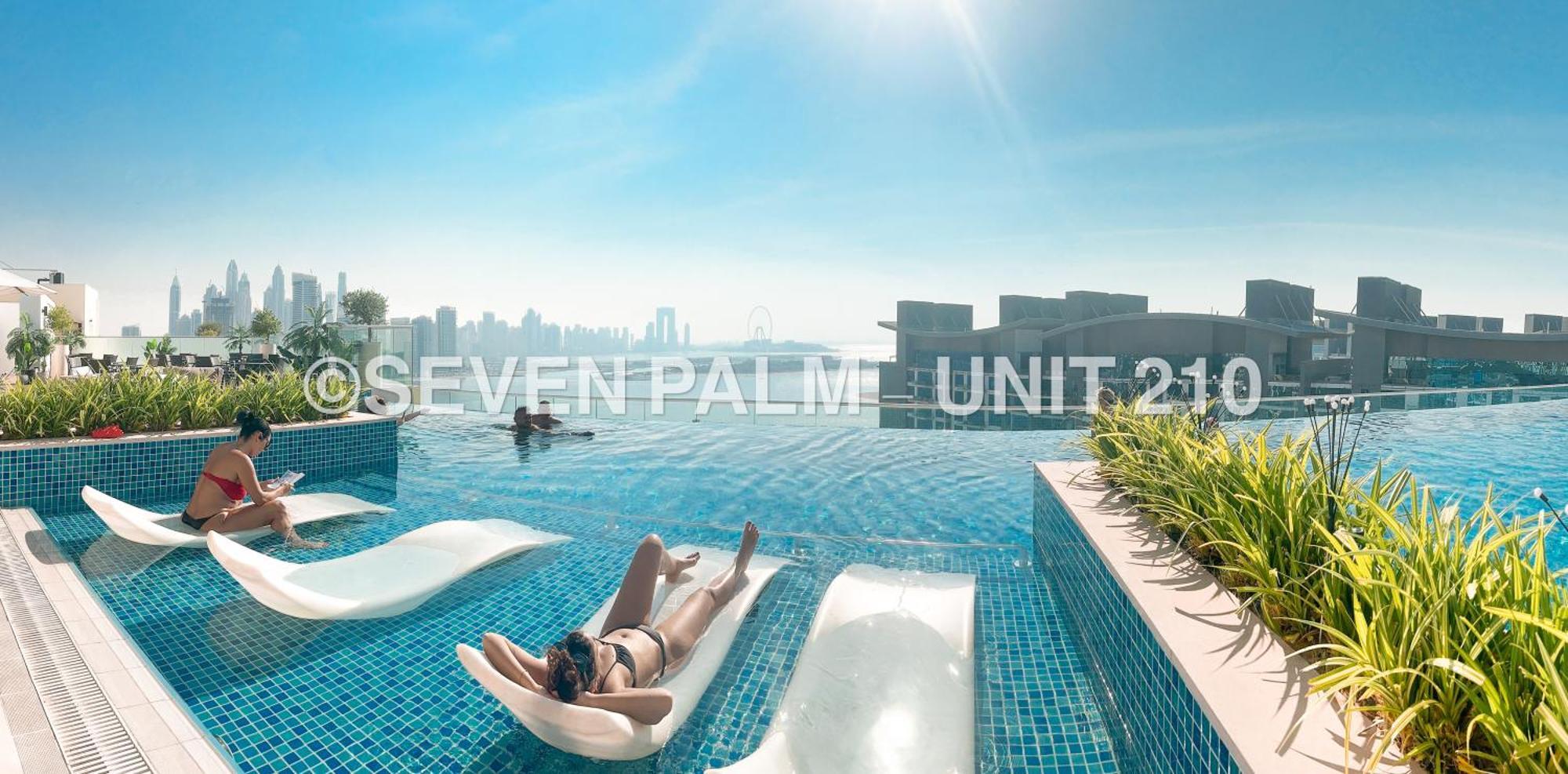 Luxus-Studio Mit Private Beach In Top-Lage, Meerblick & Infinity Pool! Dubái Exterior foto