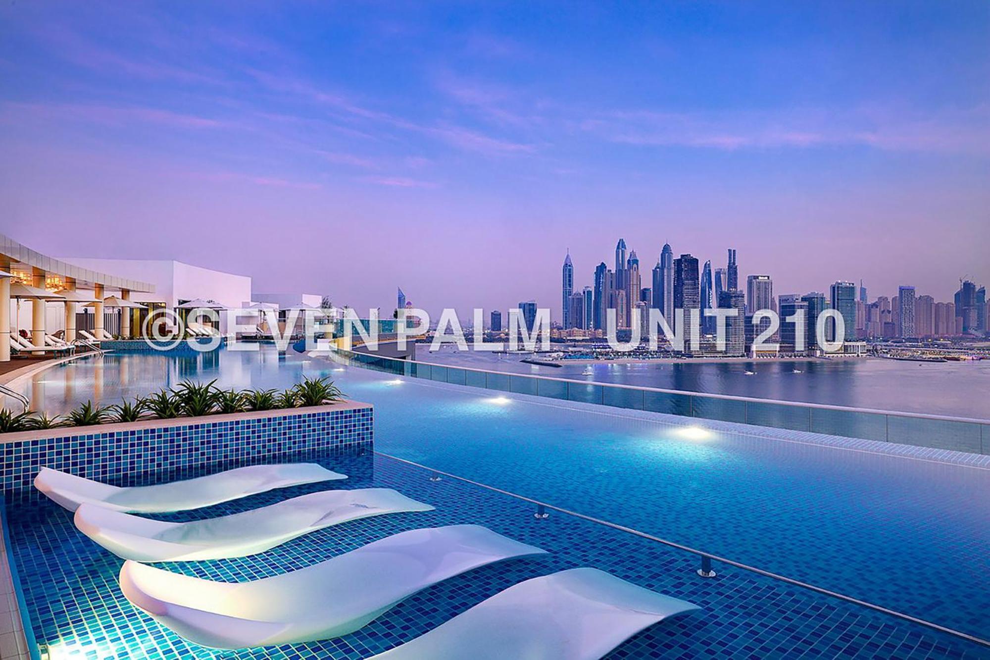 Luxus-Studio Mit Private Beach In Top-Lage, Meerblick & Infinity Pool! Dubái Exterior foto