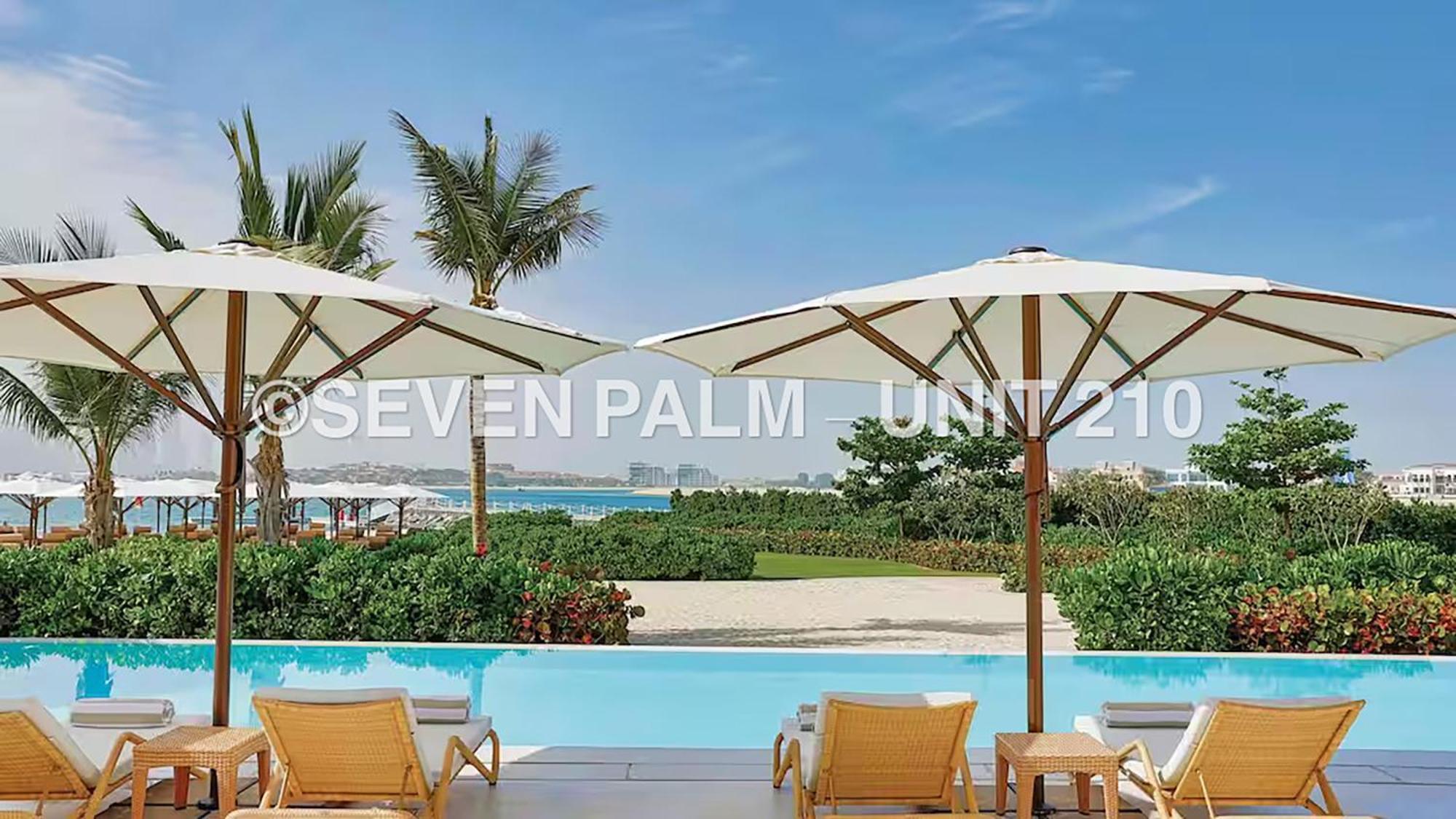 Luxus-Studio Mit Private Beach In Top-Lage, Meerblick & Infinity Pool! Dubái Exterior foto
